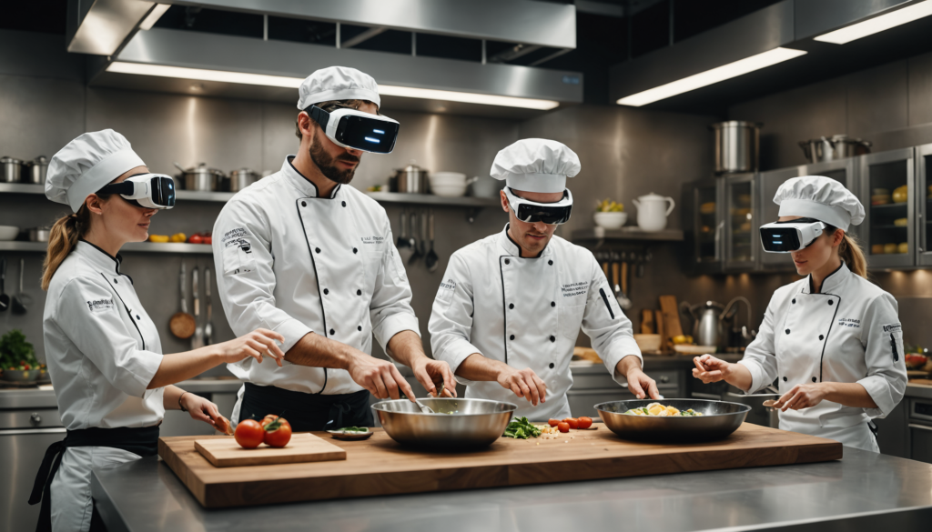 découvrez comment les technologies immersives, comme la réalité virtuelle et augmentée, révolutionnent la formation des cuisiniers en offrant des expériences pratiques, interactives et innovantes en cuisine professionnelle.