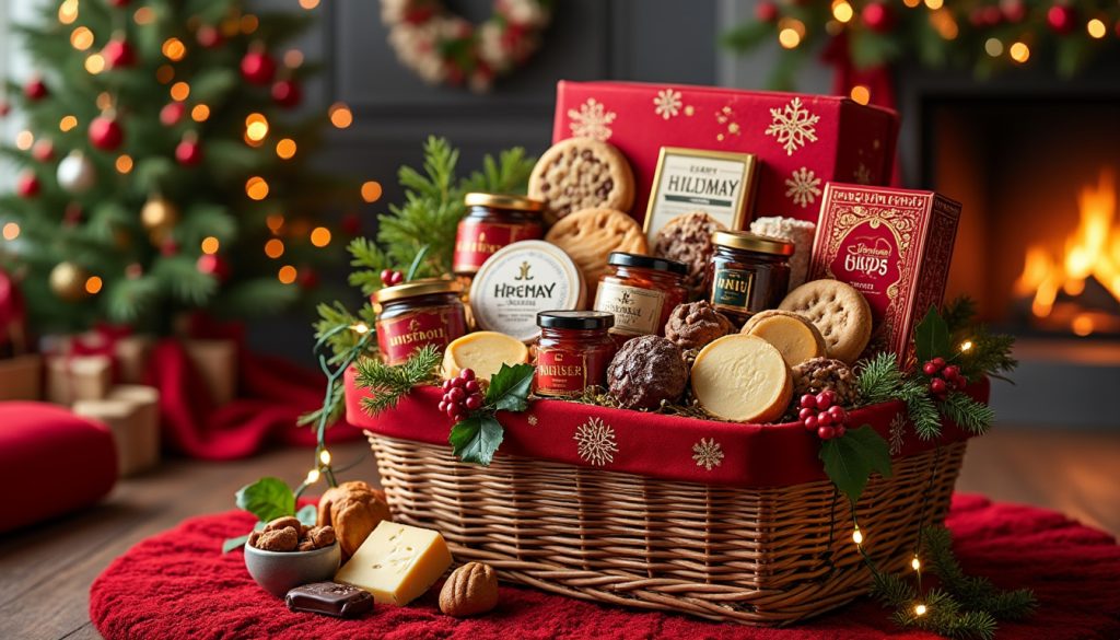 découvrez notre sélection de cadeaux gourmands pour les fêtes de fin d’année : coffrets sucrés, paniers salés et douceurs artisanales pour ravir tous les palais.