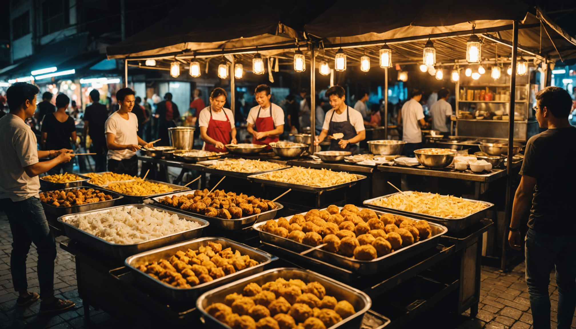 découvrez les saveurs authentiques des marchés du soir avec notre sélection de cuisine de rue : brochettes savoureuses et desserts au coco irrésistibles pour une expérience gourmande inoubliable.