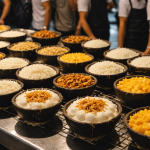 découvrez la cuisine de rue authentique avec nos marchés du soir proposant brochettes savoureuses et desserts à la noix de coco, pour une expérience gourmande et festive.