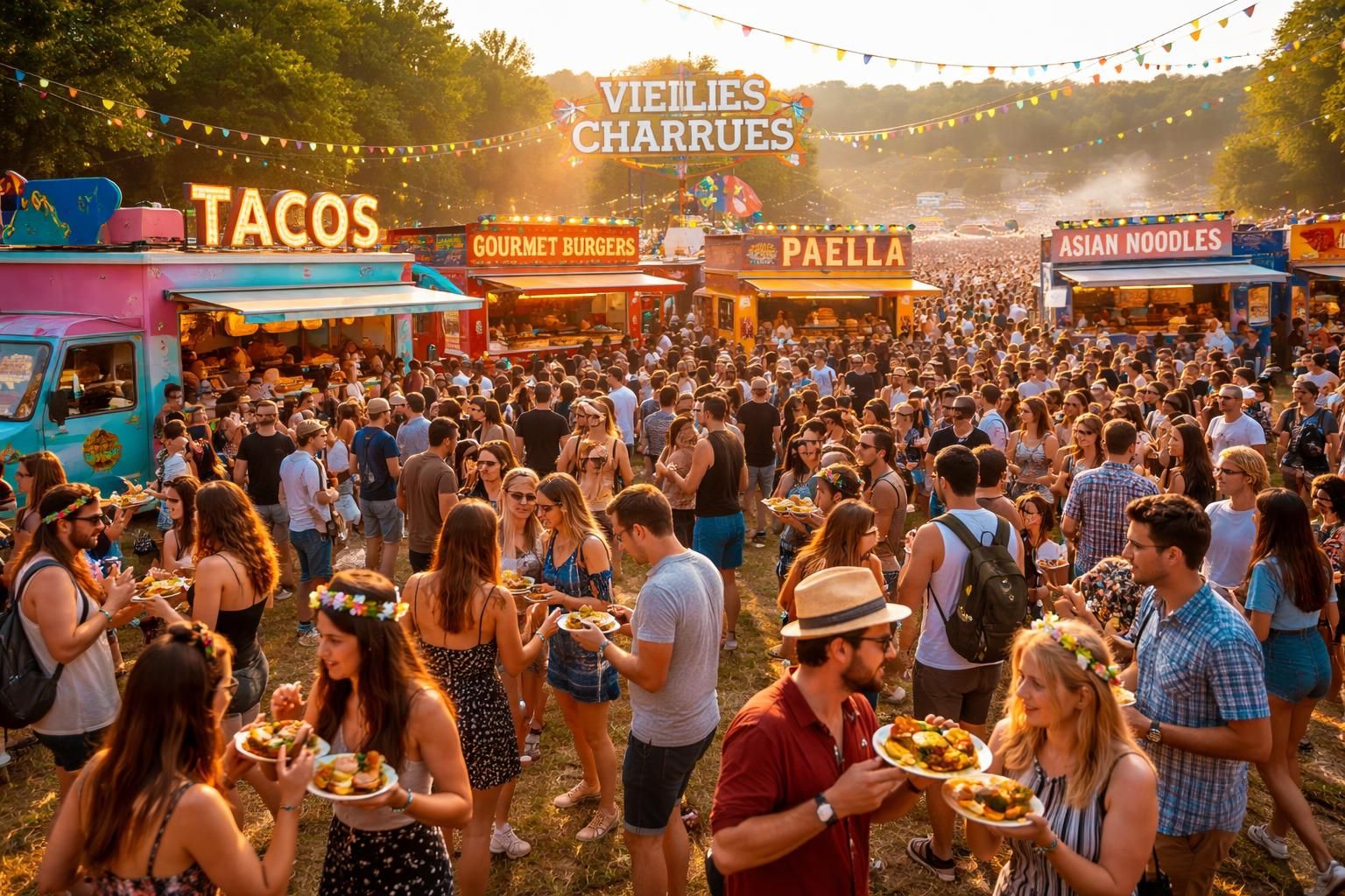 découvrez la gastronomie festive avec des food trucks gourmet aux festivals des vieilles charrues et hellfest, alliant saveurs uniques et ambiance conviviale.