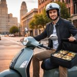 profitez d'une livraison rapide et écologique de repas gastronomiques dans buffalo avec nos scooters électriques vespa et piaggio. savourez la qualité et la fraîcheur directement chez vous.